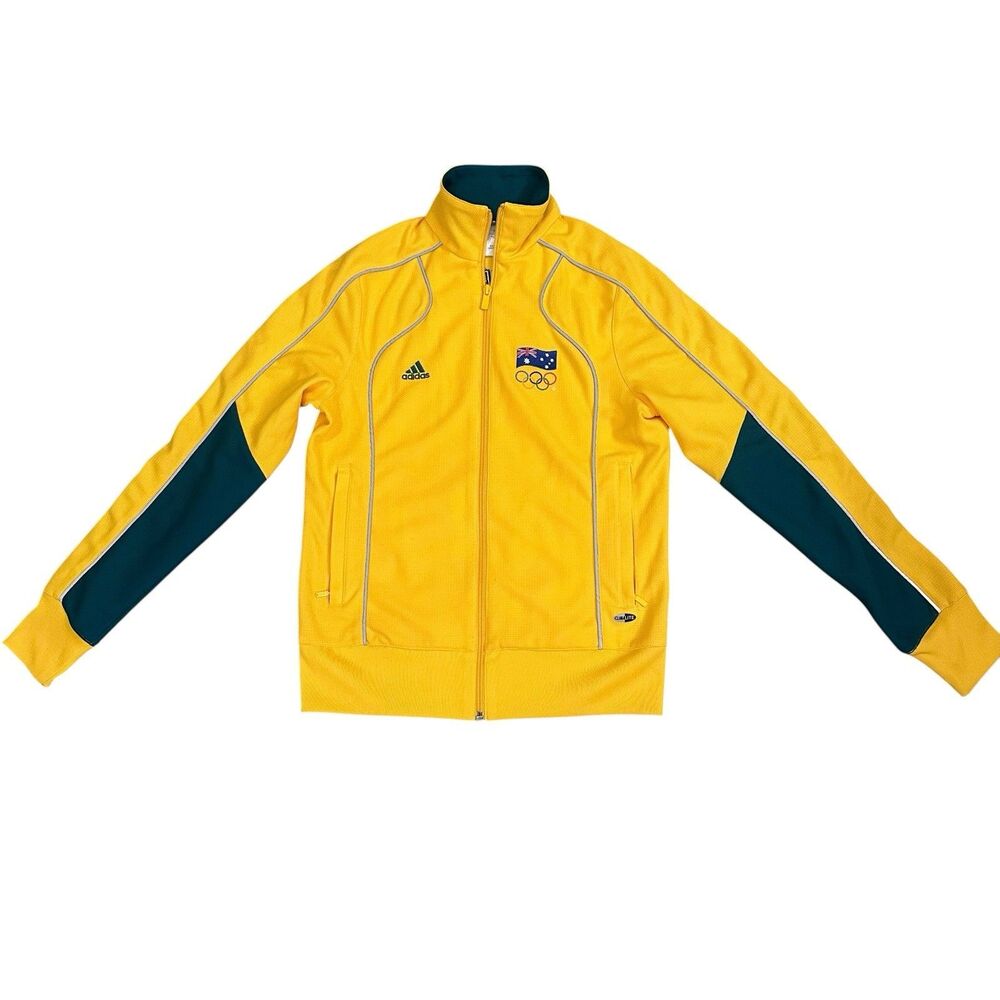 Adidas Australia 2008 Beijing Olympic Team Track Jacket Yellow Green Women’s 10